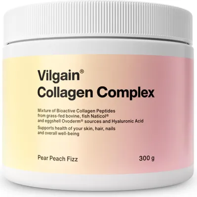 Produktbild von Vilgain Collagen Complex 300 g Birne und Pfirsich