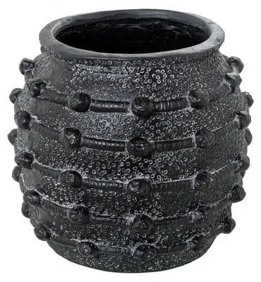 Produktbild von Runde Tischvase, Keramik, Schwarz, 29 x 29 x 29 cm