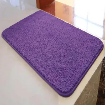 Productafbeelding van Antislip badmat, waterabsorberend, zacht, pluizig, 110 x 180 cm, paars