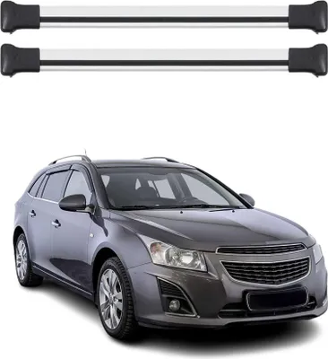 Obrázok produktu pre Strešný nosič Základný nosič pre Chevrolet Cruze Kombi 2008-2016 Hliník strieborný 2 ks