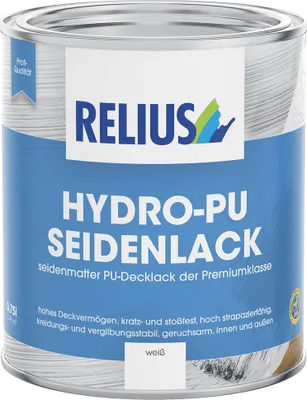 Produktbild von Relius Hydro-PU Seidenlack weiß 2,5 Liter