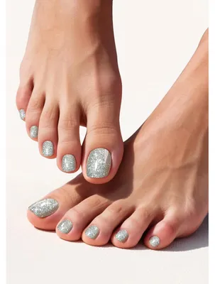 Image de Autocollants décoratifs pour ongles argentés pailletés, 32 pièces