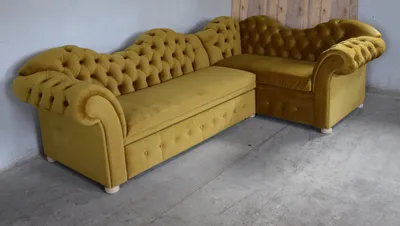 Zdjęcie produktu dla Projekt Chesterfield, narożna sofa, sofa do wypoczynku, sofa, narożna kanapa, zestaw mebli wypoczynkowych