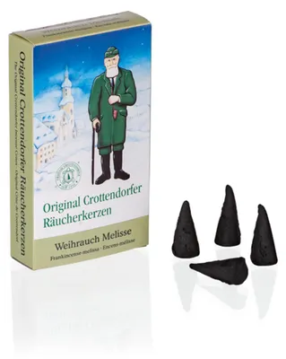 Produktbild von Crottendorfer Räucherkerzen Weihrauch-Melisse 24 Stück