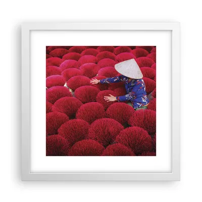 Produktbild von Gerahmtes Poster - Weißer Rahmen - Trocknen Weihrauch Vietnam - 30x30 cm - Wand Bild - Wanddeko - Wandbilder - Kunstposter - Wandposter - Bilderrahmen - Bilder - Kunstdruck - P2WAC30x30-4655
