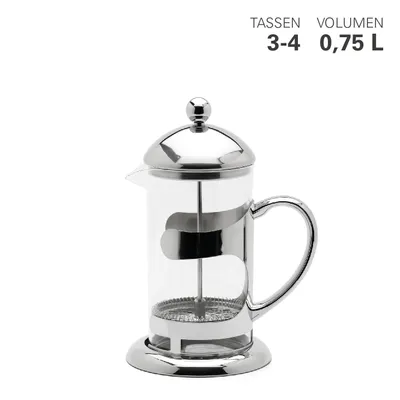 Produktbild von Karl Weis Pressfilterkanne Glas/Edelstahl 0,75 L