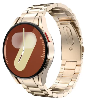 Image de Bracelet métallique compatible avec les montres Samsung Galaxy Watch 7/6/5/4, modèles 40 mm/44 mm – Couleur or rose
