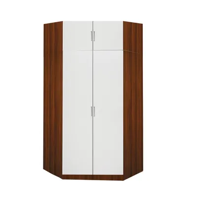 Zdjęcie produktu dla Szafka narożna ESO 61550 orzech/biały