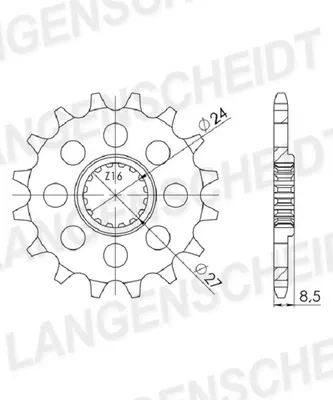 Obrázek produktu pro Ritzel Supersprox 520 - 17Z CST-1423:17|feinverzahnt 24,0/27,0