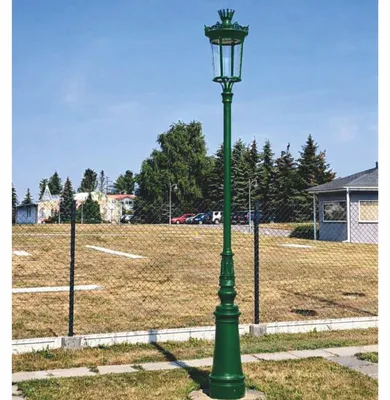 Immagine prodotto di Casa Padrino Lanterna da giardino / lampione in stile Art Nouveau verde H. 336 cm - Illuminazione esterna