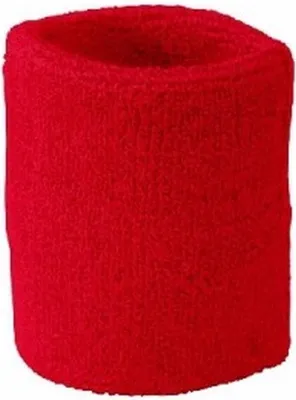 Productafbeelding van Jumada - Zweetbanden - Armbanden - Polsband - Polsband - Zweetband - Sportband - Sportaccessoires - Zweten - Vochtregulerend - Rood - 1 paar