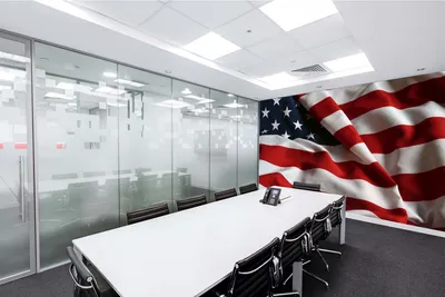 Produktbild von Vlies Fototapete AMERIKANISCHE FLAGGE 375 x 250 cm (inkl. Kleister) - Vlies Tapete, Wandtapete, Wandbilder - Tapete für Wohnzimmer Schlafzimmer, Büro, Küche - Montagefertig