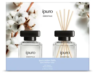 Productafbeelding van ipuro 1020010 ipuro Raumduft ESSENTIALS Baumwolle fields blumig 50,0 ml, 2 St.