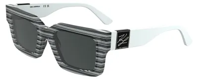 Produktbild von Karl Lagerfeld KL6182S Striped black 51/20/140 Uni Sonnenbrillen