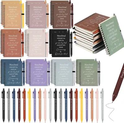 Productafbeelding van Intrekbare balpen - 20 sets - Inspirerende Thanksgiving-geschenken - Kleurrijke spiraalschriften - Cadeau voor collega's