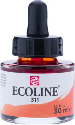 Produktbild von Ecoline Flüssige Wasserfarbe Flasche 30 ml Zinnober 311