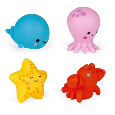 Immagine prodotto di Janod Giocattolo acquatico Animali marini 4 pz