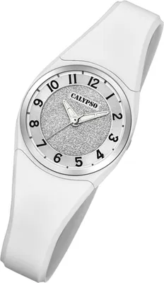 Produktbild von Calypso Damen Uhr Analogico K5752/1 Kunststoff PolyurethanArmbanduhr weiß UK5752/1