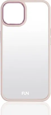 Produktbild von Fun 20689, Cover, Apple, iPhone 15, 15,5 cm (6.1"), Pink, Transparent