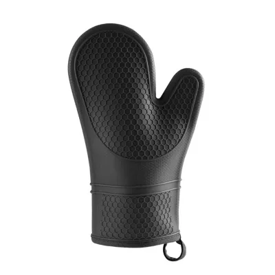 Produktbild von Stück Silikon-Ofenhandschuhe, rutschfest, Wabenstruktur, weiches Futter, verdickte Wärmeisolierung, Verbrühungsschutz, wiederverwendbar, für Küche, Kochen, Backen, Mikrowelle, Heimgebrauch