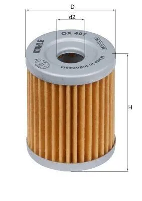 Produktbild von Ölfilter MAHLE OX 407 Filtereinsatz für YAMAHA MOTORCYCLES YP für SUZUKI MOTORCYCLES DR-Z