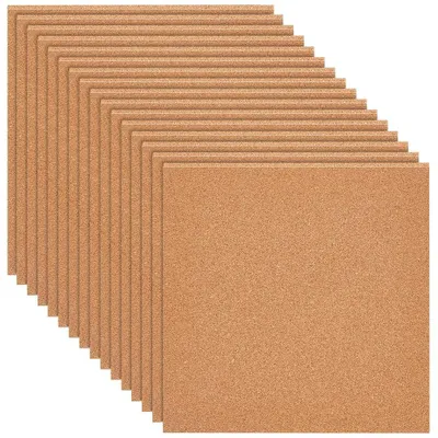 Produktbild von 12 Korkplatten 3 mm Dicke Korkfliesen - Pinnwände und Wanddekoration