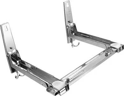 Immagine prodotto di Scaffale da cucina per microonde - Scaffale indipendente - Regolabile - Acciaio inossidabile - 22 x 22 x 29,5 cm - Grigio chiaro