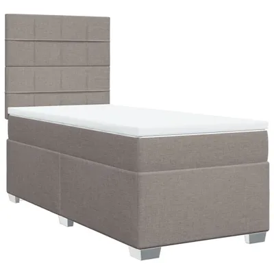 Produktbild von vidaXL Boxspringbett mit Matratze Taupe 80x200 cm Stoff