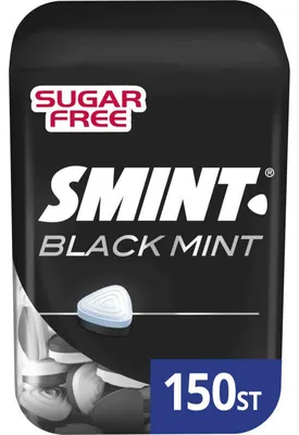 Produktbild von Smint Black Mint Zuckerfrei Bonbons 105g – Erfrischende Minzbonbons