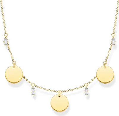Produktbild von THOMAS SABO Kette rund Silber goldfarben KE1960-414-39