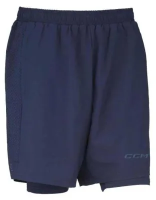 Produktbild von CCM 2-in-1 Trainings kurzhosen, Herren, Farbe: True Navy, Große: M