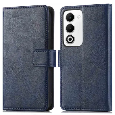 Imagen del producto de Funda Tipo Libro de Lujo para Oppo A5 5G (2025) - Azul oscuro