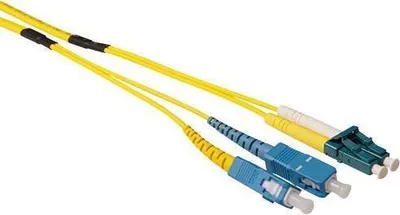 Immagine prodotto di ACT 40 metri di cavo in fibra monomodale 9/125 OS2 duplex rinforzato con connettori LC e SC