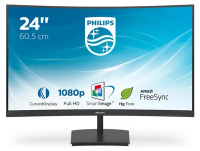 Obrázek produktu pro Philips E Line 241E1SC/00 - 59,9 cm (23.6 Zoll) - 1920 x 1080 Pixel - Full HD - LED - 4 ms - Schwarz