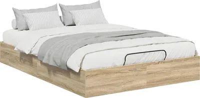 Image de Cadre de lit ottoman Chêne Sonoma 203 x 140 x 25 cm