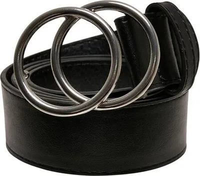 Produktbild von Urban Classics TB2949 | Ring Buckle Belt S bis XL - Farbe: Black/Silver - Größe: L