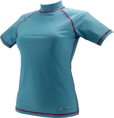 Produktbild von TOP MULTI Damen-Schwimmshirt türkis Gr. L