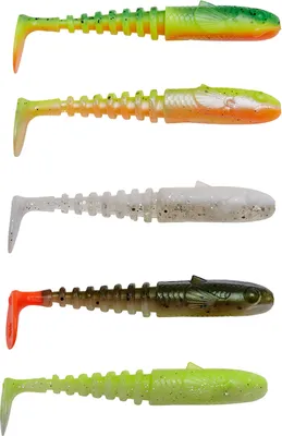 Immagine prodotto di Savage Gear Gobster Shad Dark Water Mix Firecracker-Lemoncracker-White Flash-Olive Hot Orange-Fluo Yellow Glow 11,5 cm 16 g Esca in gomma
