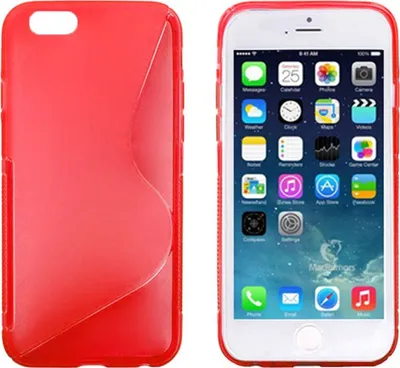 Zdjęcie produktu dla Etui TPU na telefon komórkowy Apple iPhone 6 (4,7 cala) czerwone
