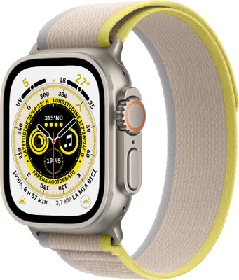 Produktbild von Apple Watch Ultra GPS+Cell 49mm Yellow/Beige Trail Loop S/M