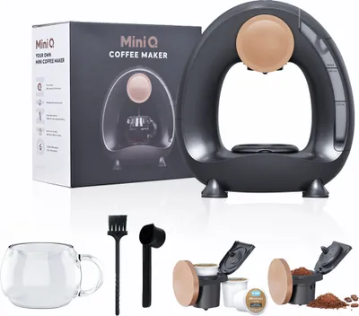 Obrázek produktu pro Poloautomatický kávovar pro domácí použití, 240 ml, stálá teplota 85 stupňů, 1400 W, bezhlučný, přenosný, kávovar Americano, přístroj na přípravu práškové kávy, čajových lístků