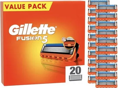Produktbild von Gillette Gillette Fusion 5 - Ersatz-Rasierklingen - Vorteilspack - 20 Stück