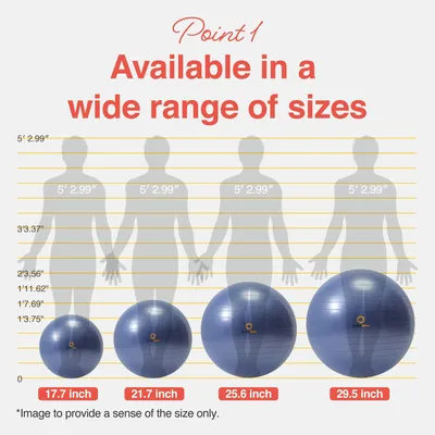 Produktbild von Übungsball Antirutsch, 65 cm, für Fitness und Yoga