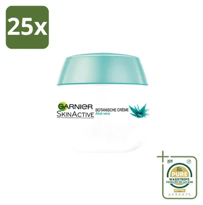 Productafbeelding van 25 x Garnier SkinActive Botanische Dagcrème Aloë Vera, 50 ml - Voorraadverpakking - 25 stuks