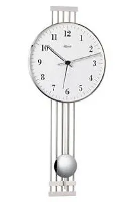 Produktbild von Hermle HERMLE Funk-Pendelwanduhr, vernickelt