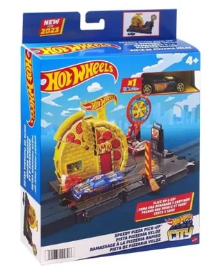 Image de Mattel Hot Wheels City Explorer Speedy Pizza Pick-Up – Extension de circuit Hot Wheels