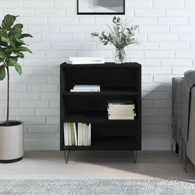 Produktbild von vidaXL Sideboard Schwarz 57x35x70 cm Holzwerkstoff