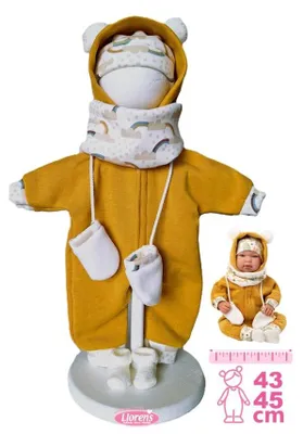 Obrázok produktu pre Llorens M844-003 Oblečenie pre bábiky NEW BORN, veľkosť 43–45 cm