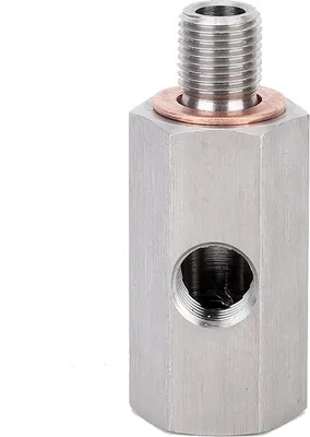 Image de Adaptateur turbo, raccord en T pour capteur de pression d'huile, filetage intérieur de 1/8 de pouce NPT, filetage extérieur M9
