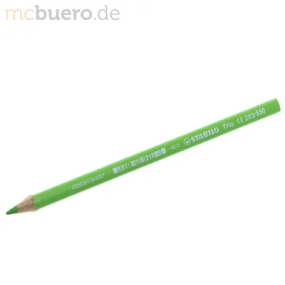 Produktbild von Stabilo Dreikant-Buntstift - dick, 4,2 mm, gelbgrün